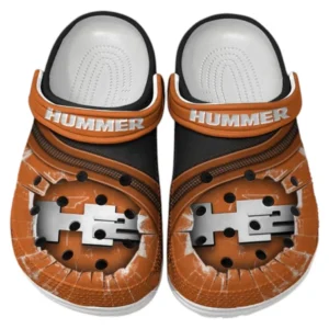 Hummer H2 Crocs Clogs Männer Frauen, Geschenk für Hummer H2 Fan CAR188032025146 - Orange