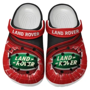 Land Rover Crocs Clogs Männer Frauen, Geschenk für Land Rover Fan CAR188032025148 - Rot
