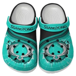 SsangYong Motor Crocs Clogs Männer Frauen, Geschenk für SsangYong Motor Fan CAR188032025149 - Cyan