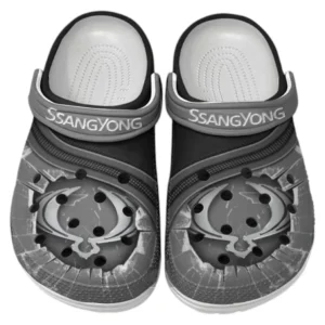 SsangYong Motor Crocs Clogs Männer Frauen, Geschenk für SsangYong Motor Fan CAR188032025149 - Grau