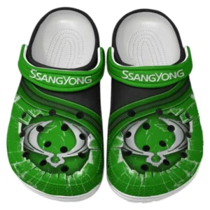 SsangYong Motor Crocs Clogs Männer Frauen, Geschenk für SsangYong Motor Fan CAR188032025149 - Grün