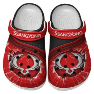 SsangYong Motor Crocs Clogs Männer Frauen, Geschenk für SsangYong Motor Fan CAR188032025149 - Rot