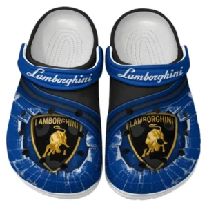 Lamborghini Crocs Clogs Männer Frauen, Geschenk für Lamborghini Fan CAR188032025150 - Blau
