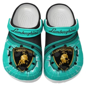 Lamborghini Crocs Clogs Männer Frauen, Geschenk für Lamborghini Fan CAR188032025150 - Cyan