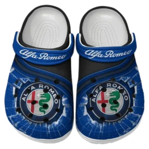 Alfa Romeo Crocs Clogs Männer Frauen, Geschenk für Alfa Romeo Fan CAR188032025151 - Blau