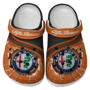 Alfa Romeo Crocs Clogs Männer Frauen, Geschenk für Alfa Romeo Fan CAR188032025151 - Orange