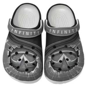 Infiniti Crocs Clogs Männer Frauen, Geschenk für Infiniti Fan CAR188032025152 - Grau