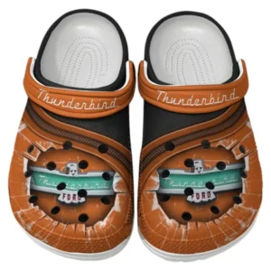 Thunderbird Crocs Clogs Männer Frauen, Geschenk für Thunderbird Fan CAR188032025155 - Orange