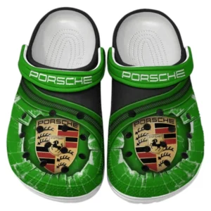 Porsche Crocs Clogs Männer Frauen, Geschenk für Porsche Fan CAR188032025167 - Grün