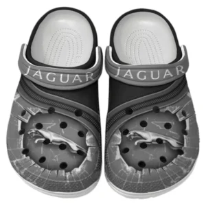 Jaguar Crocs Clogs Männer Frauen, Geschenk für Jaguar Fan CAR188032025168 - Grau