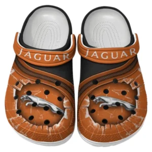 Jaguar Crocs Clogs Männer Frauen, Geschenk für Jaguar Fan CAR188032025168 - Orange