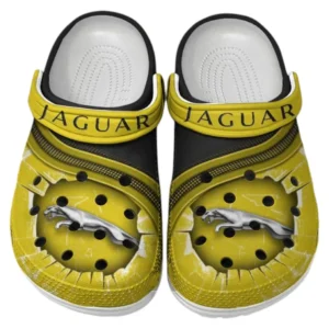 Jaguar Crocs Clogs Männer Frauen, Geschenk für Jaguar Fan CAR188032025168 - Gelb