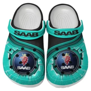 Saab Crocs Clogs Männer Frauen, Geschenk für Saab Fan CAR188032025169 - Cyan