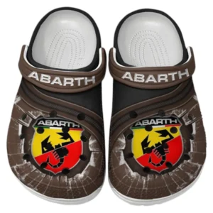 Abarth Crocs Clogs Männer Frauen, Geschenk für Abarth Fan CAR188032025171 - Braun