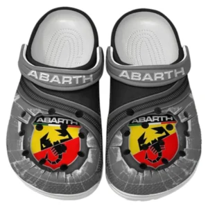 Abarth Crocs Clogs Männer Frauen, Geschenk für Abarth Fan CAR188032025171 - Grau