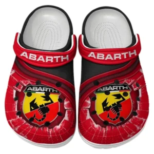 Abarth Crocs Clogs Männer Frauen, Geschenk für Abarth Fan CAR188032025171 - Rot