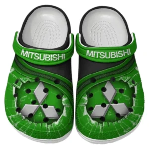 Mitsubishi Crocs Clogs Männer Frauen, Geschenk für Mitsubishi Fan CAR188032025177 - Grün