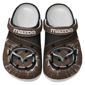 Mazda Crocs Clogs Männer Frauen, Geschenk für Mazda Fan CAR188032025179 - Braun