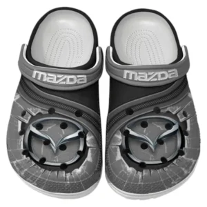 Mazda Crocs Clogs Männer Frauen, Geschenk für Mazda Fan CAR188032025179 - Grau