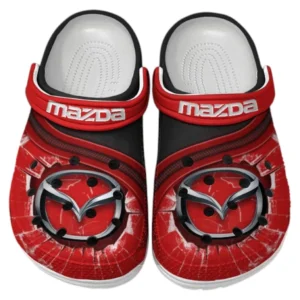 Mazda Crocs Clogs Männer Frauen, Geschenk für Mazda Fan CAR188032025179 - Rot