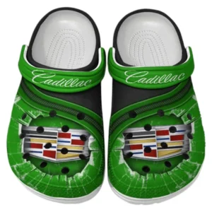Cadillac Crocs Clogs Männer Frauen, Geschenk für Cadillac Fan CAR188032025180 - Grün
