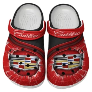 Cadillac Crocs Clogs Männer Frauen, Geschenk für Cadillac Fan CAR188032025180 - Rot