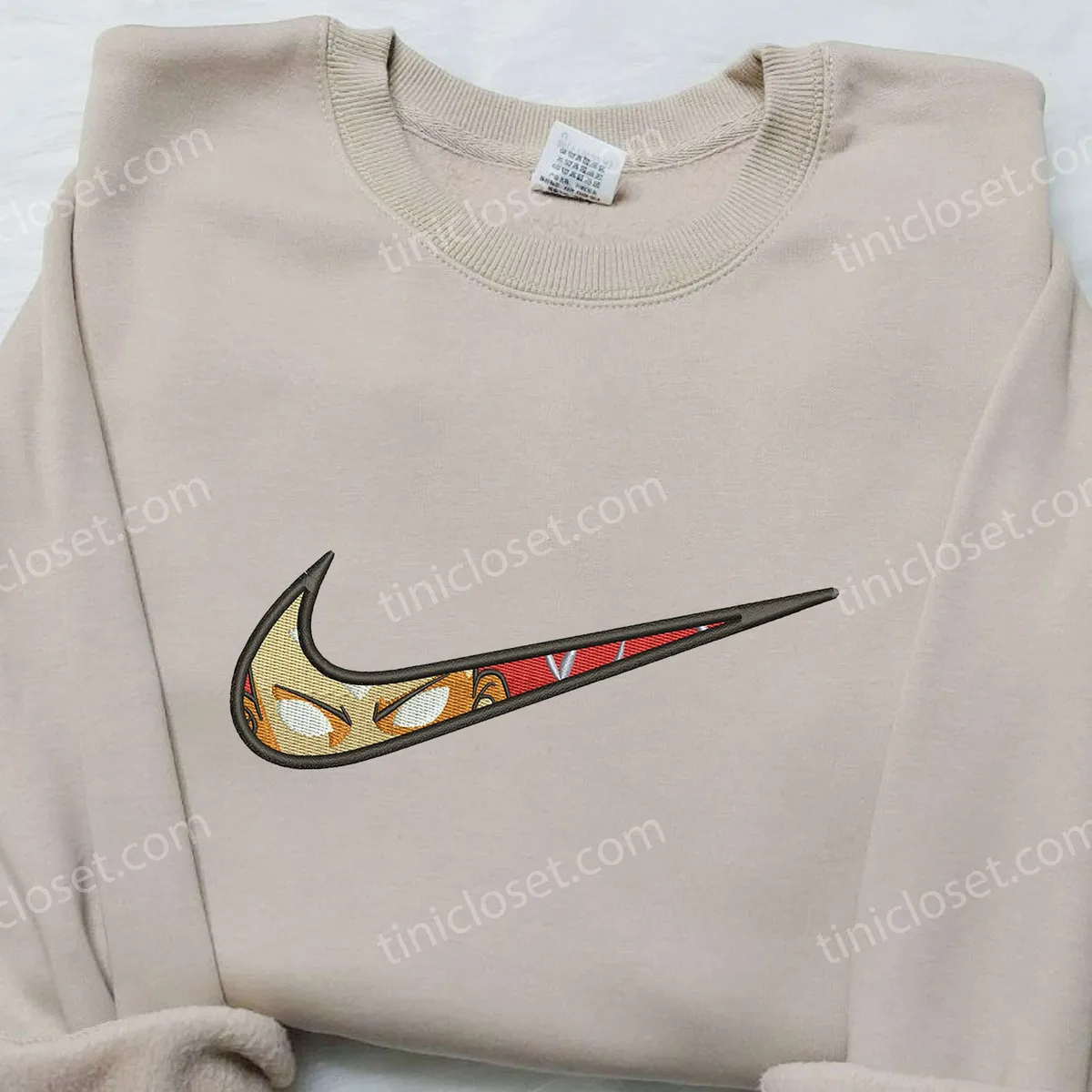 aang nike swoosh embroidered shirt avatar embroidered shirt cartoon embroidered shirt 3fbik