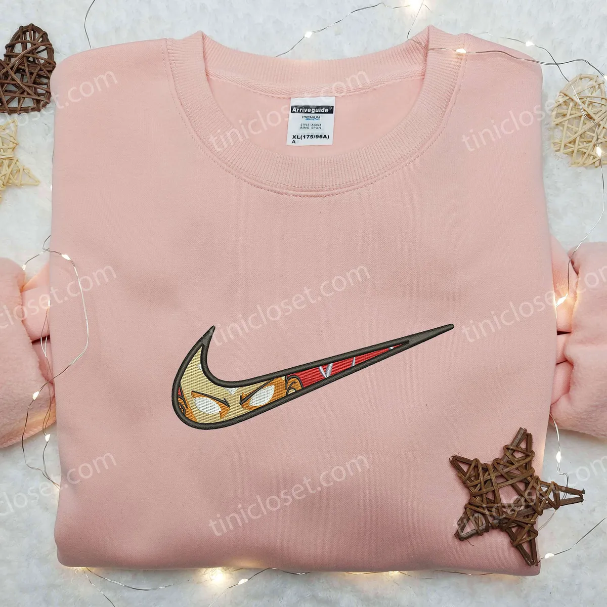 aang nike swoosh embroidered shirt avatar embroidered shirt cartoon embroidered shirt lgtgu