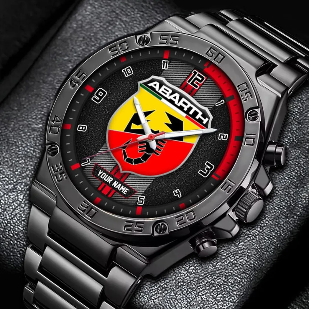 Abarth Armbanduhr, Uhr Geschenk für Abarth Fans, Geschenk Für Papa CAR32803280253973