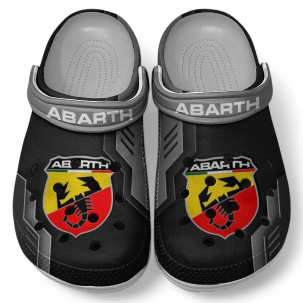Abarth Crocs Clogs Männer Frauen, Geschenk für Abarth Fan CAR185031525269 - Grau