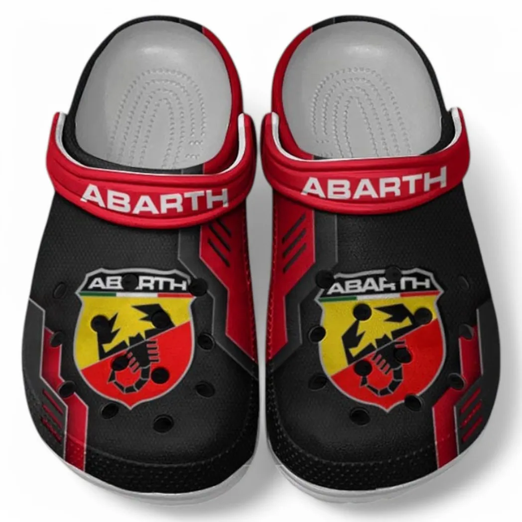 Abarth Crocs Clogs Männer Frauen, Geschenk für Abarth Fan CAR185031525269 - Rot