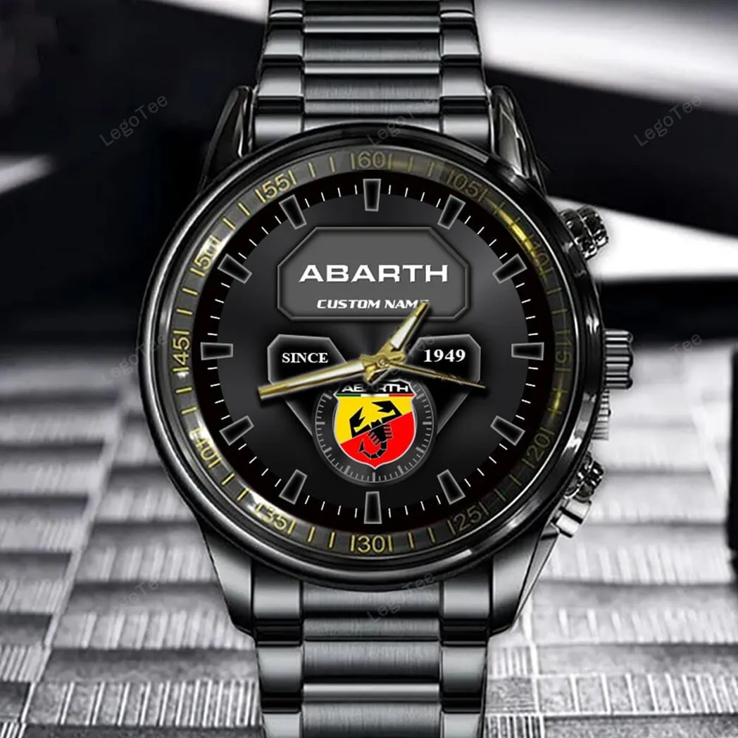 abarth uhren edelstahl uhr fr abarth fans geschenk fr papa car32803270250313