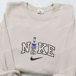 absolut vodka bottle x nike embroidered shirt favorite food and drink embroidered hoodie nike inspired embroidered sweatshirt x0lfm