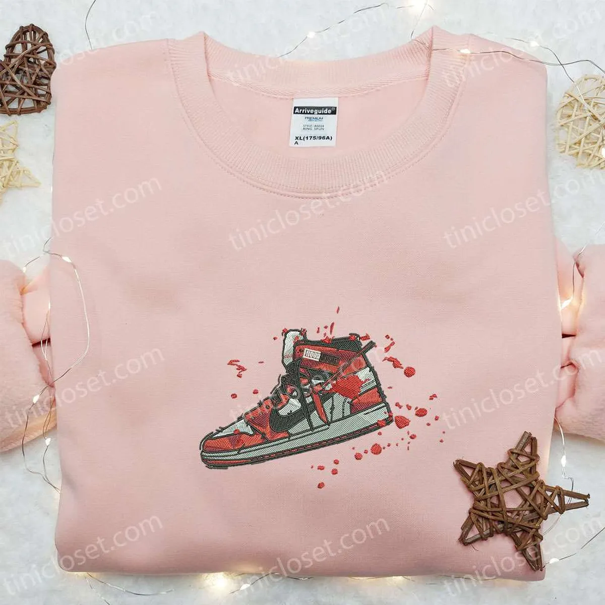 air jordan 1 x nike embroidered shirt nike inspired embroidered shirt best gift for family