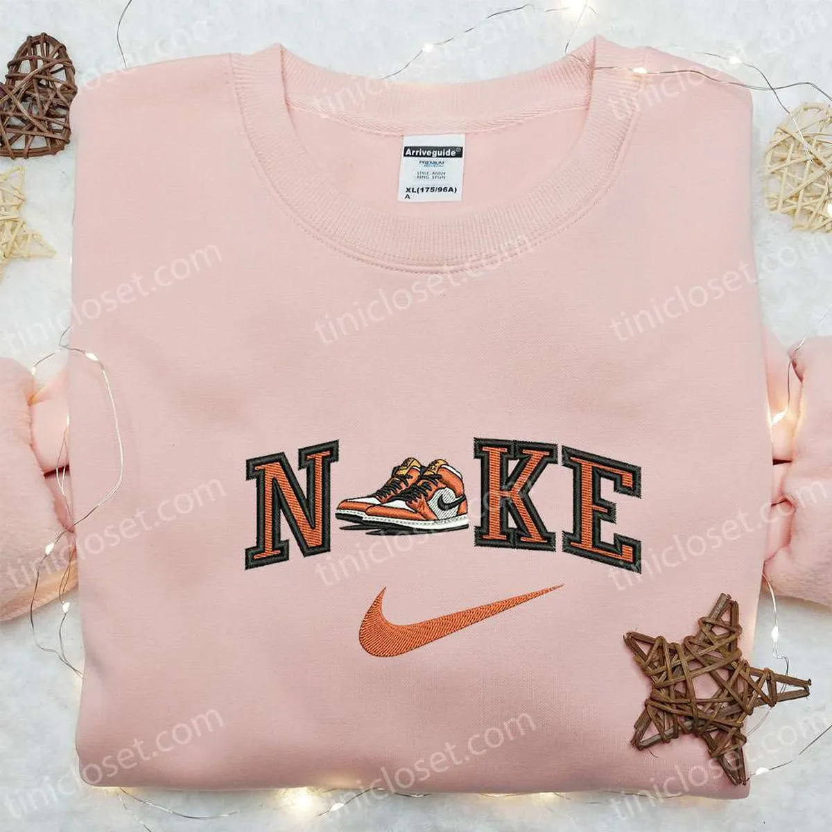 air jordan x nike embroidered shirt nike inspired embroidered sweatshirt custom embroidered hoodie cqtwo