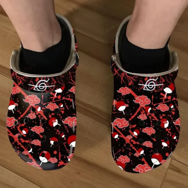 akatsuki cloud naruto crocs classic clogs t8dpe