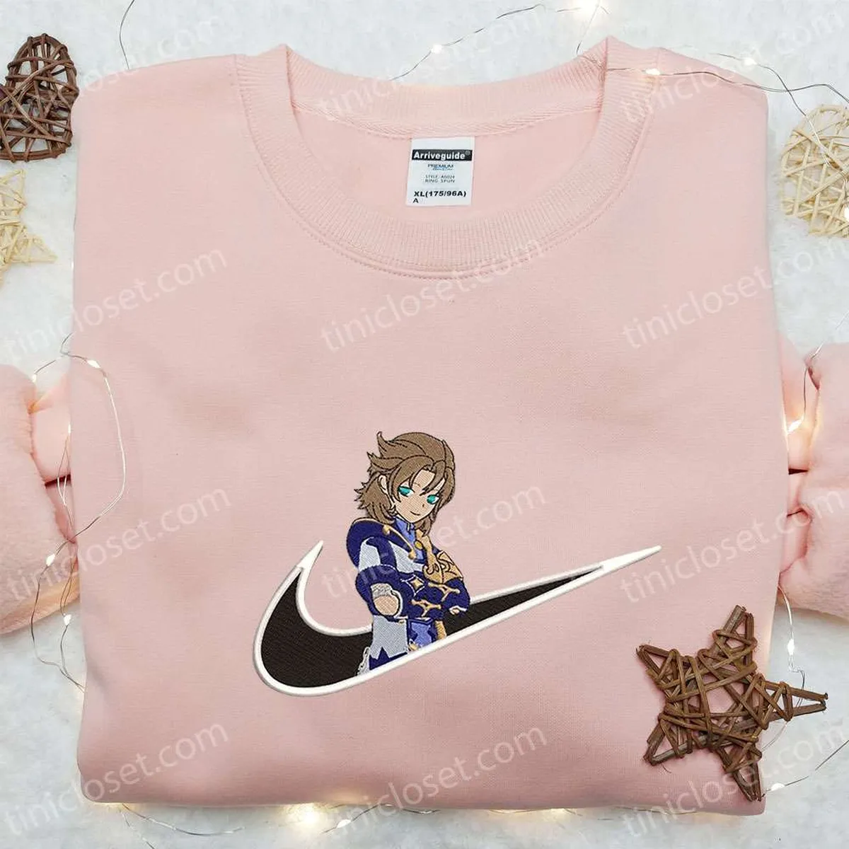 albedo x swoosh anime embroidered hoodie cool anime clothing best gift ideas for family jndrw