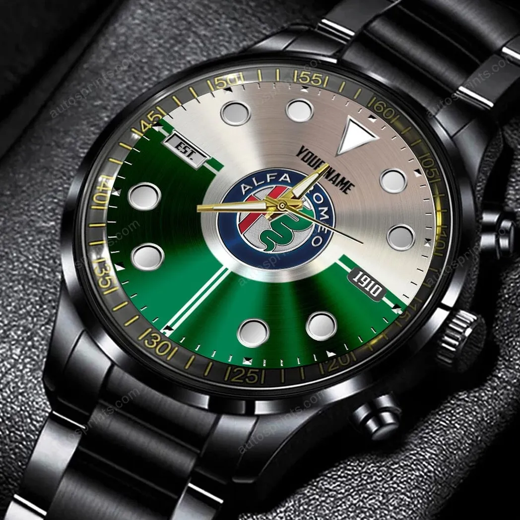 alfa romeo uhren edelstahl uhr fr alfa romeo fans geschenk fr papa car32803270251048