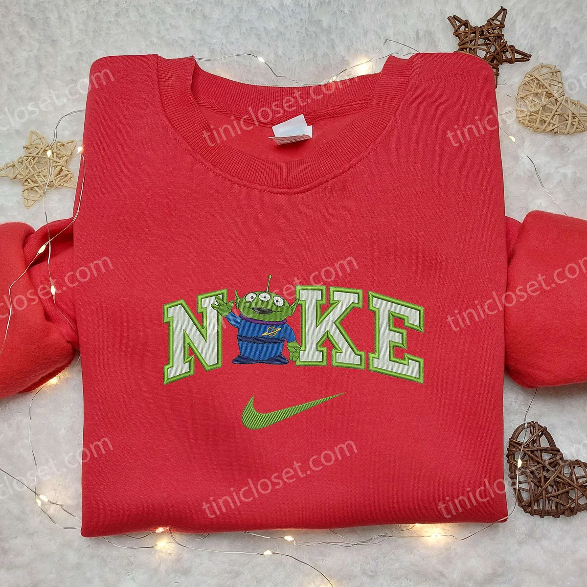 alien toy story x nike embroidered shirt disneyland family shirts nike inspired embroidered hoodie otfvn