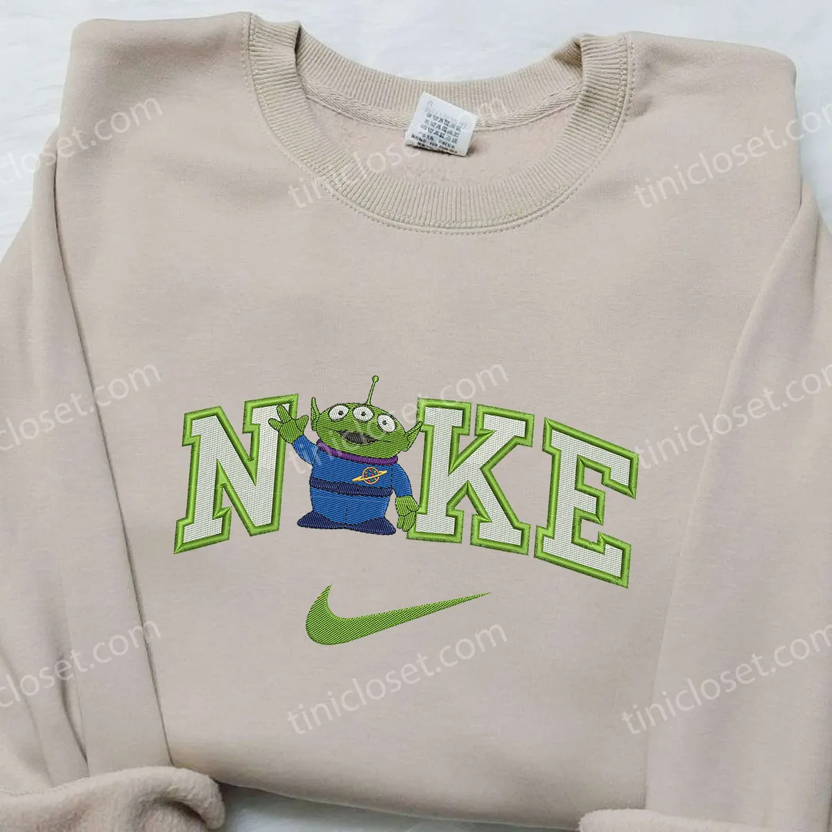 alien toy story x nike embroidered shirt disneyland family shirts nike inspired embroidered hoodie qpa2r