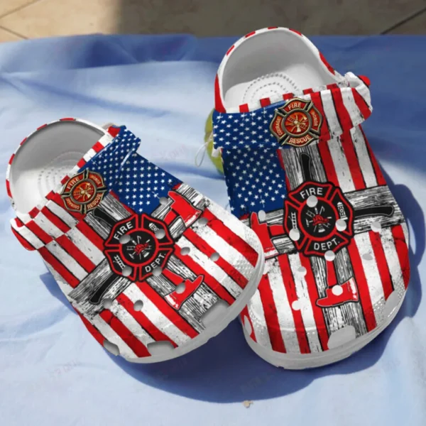 amazing firefighter crocs classic clogs 6uskq