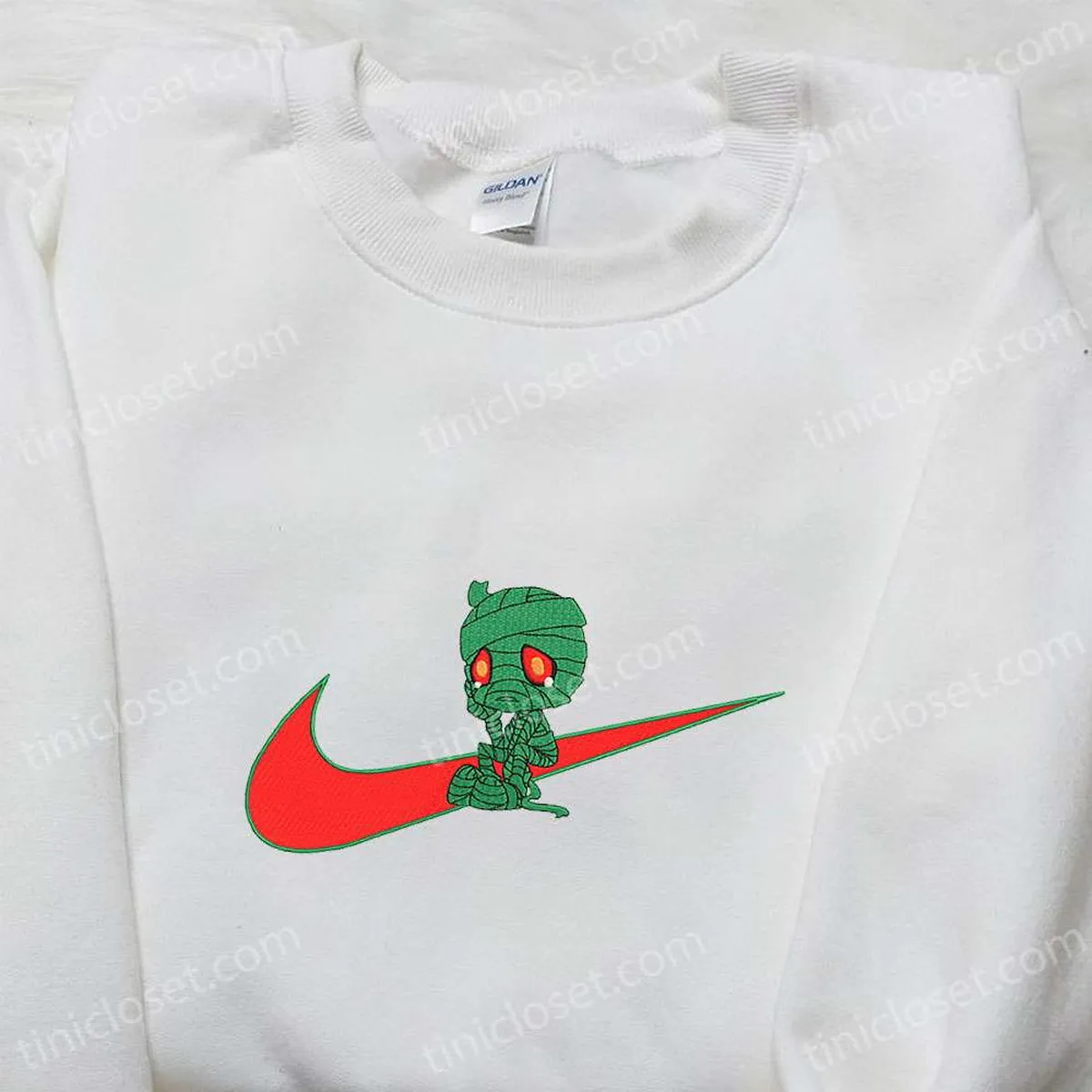 amumu x nike swoosh game embroidered shirt league of legends embroidered shirt nike inspired embroidered shirt w2zy2