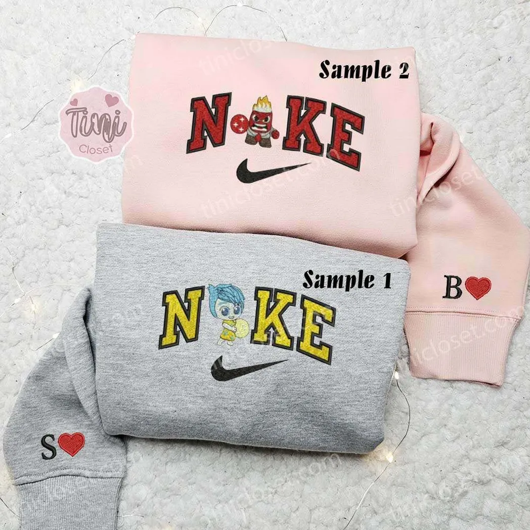 angst und ekel mit memory orbs inside out x nike besticken hemd besticken sweatshirt modischer stil fr paare emtbk