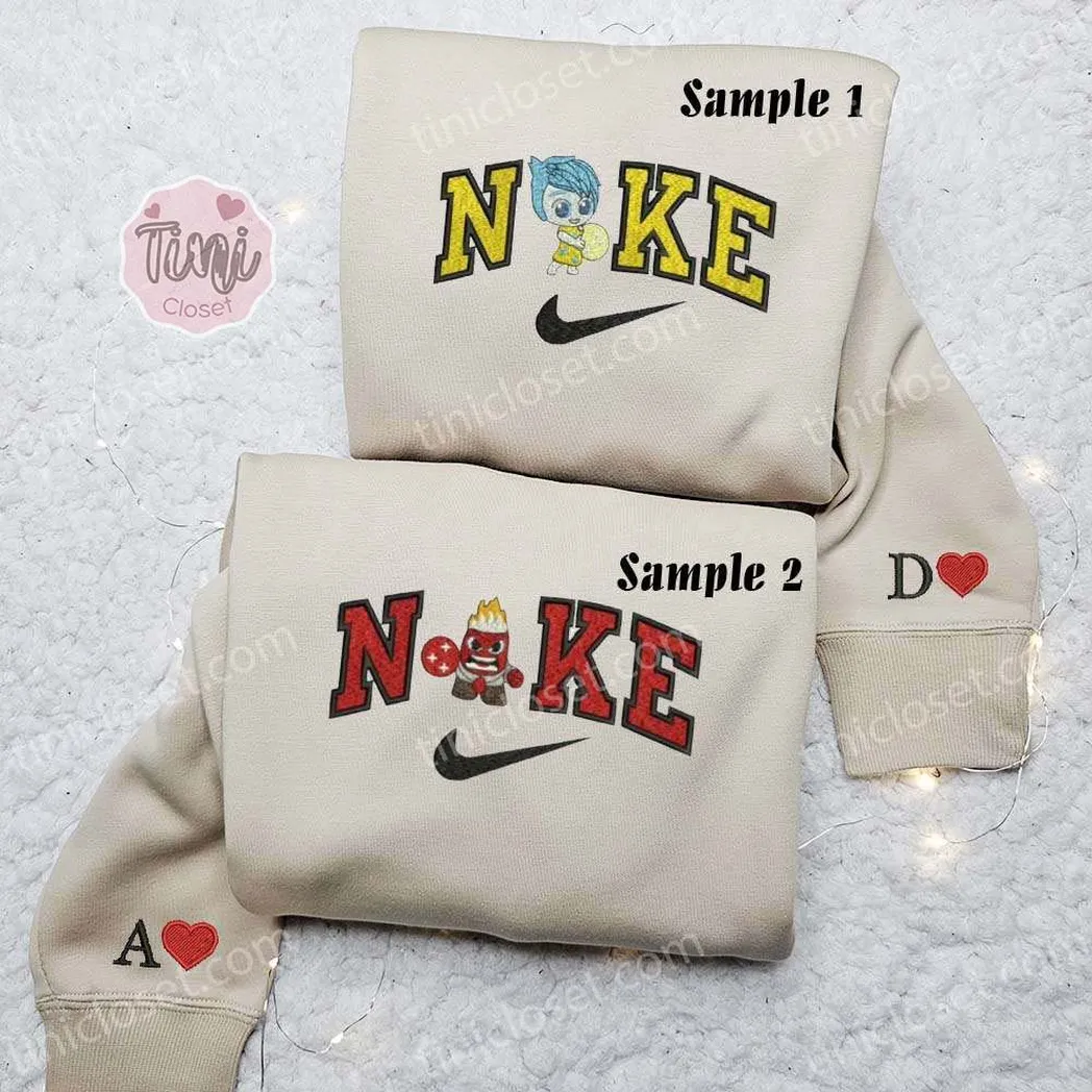 angst und ekel mit memory orbs inside out x nike besticken hemd besticken sweatshirt modischer stil fr paare vmfyk