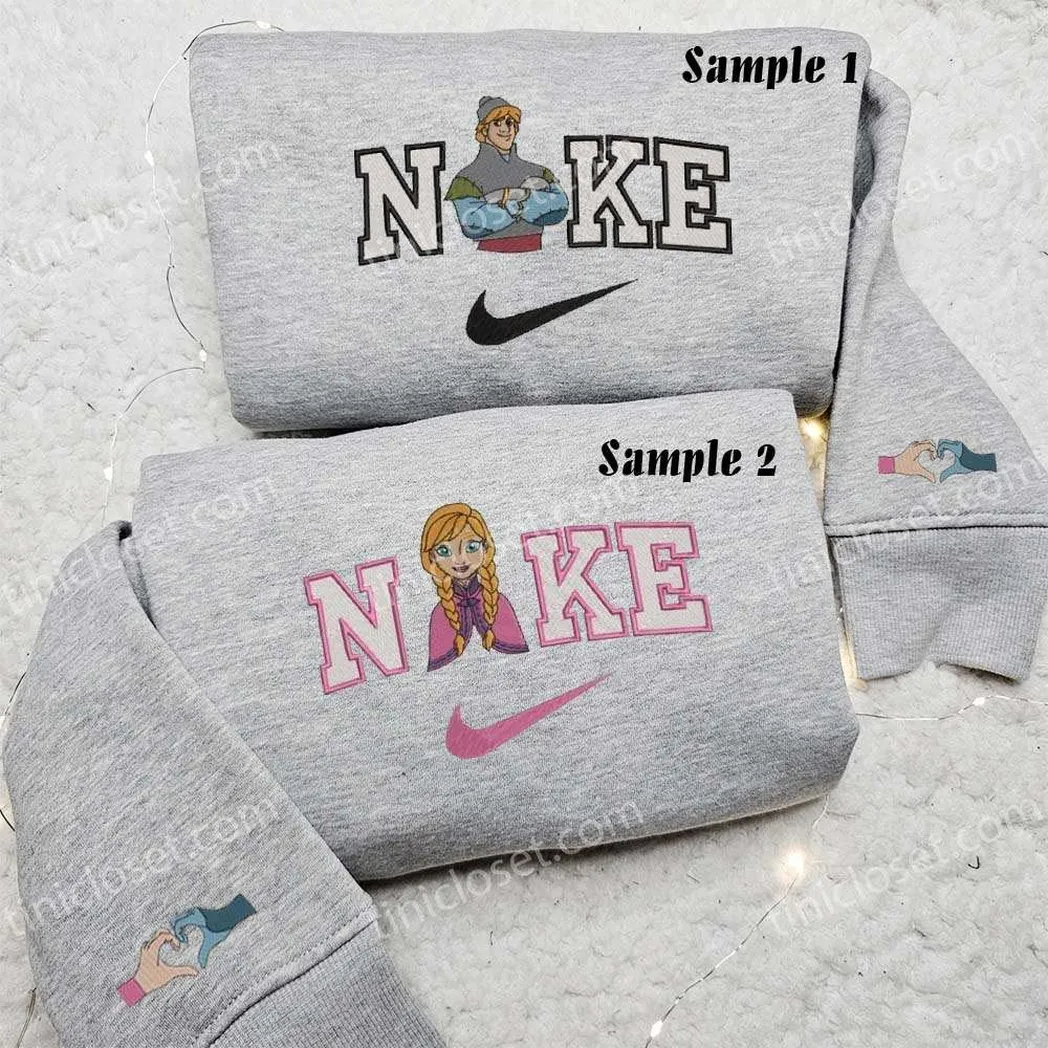 anna und kristoff x nike besticken hemd besticken sweatshirt modischer stil fr paare yp9zi
