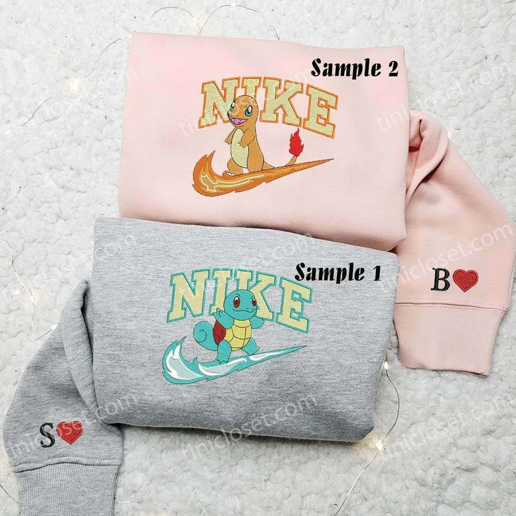 ash und pikachu pokemon x nike tshirts besticken besticken sweatshirt modischer stil fr paare mqyoh