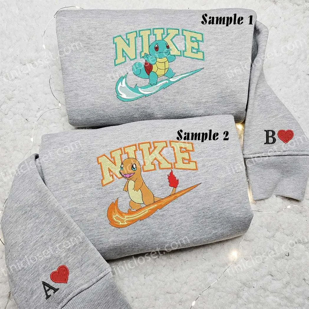 ash und pikachu pokemon x nike tshirts besticken besticken sweatshirt modischer stil fr paare sszhf