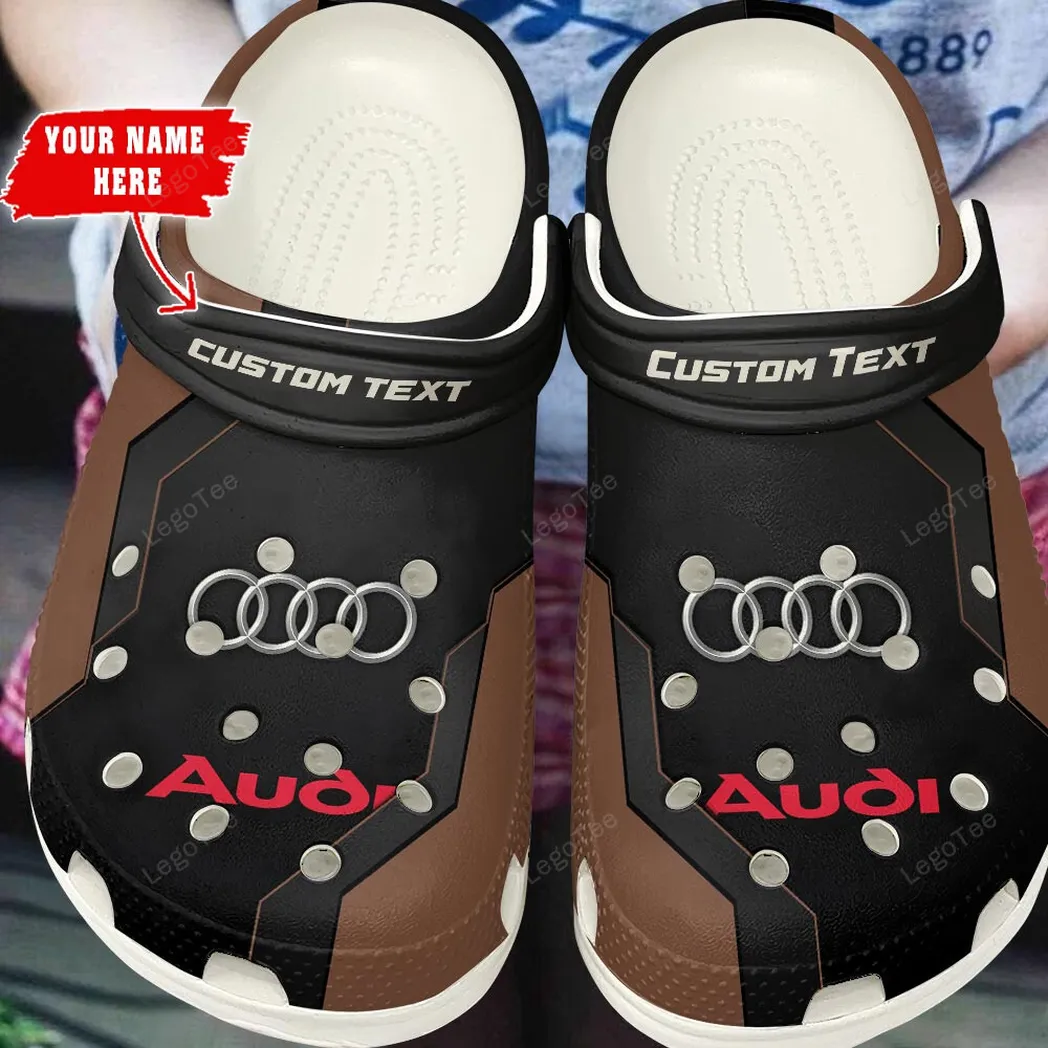 audi crocs gift for audi lovers gift for him husband boyfriend brown car140021225562 2 gmh0j