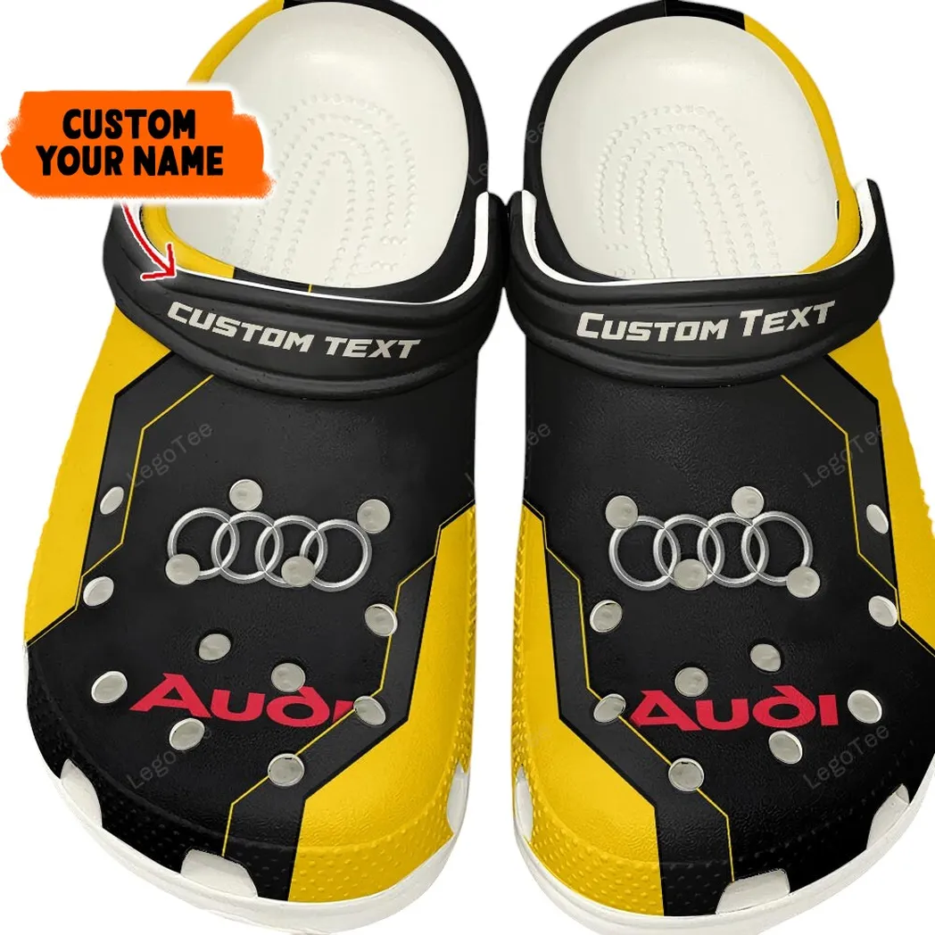 audi crocs gift for audi lovers gift for him husband boyfriend yellow car140021225562 8 yc4hv