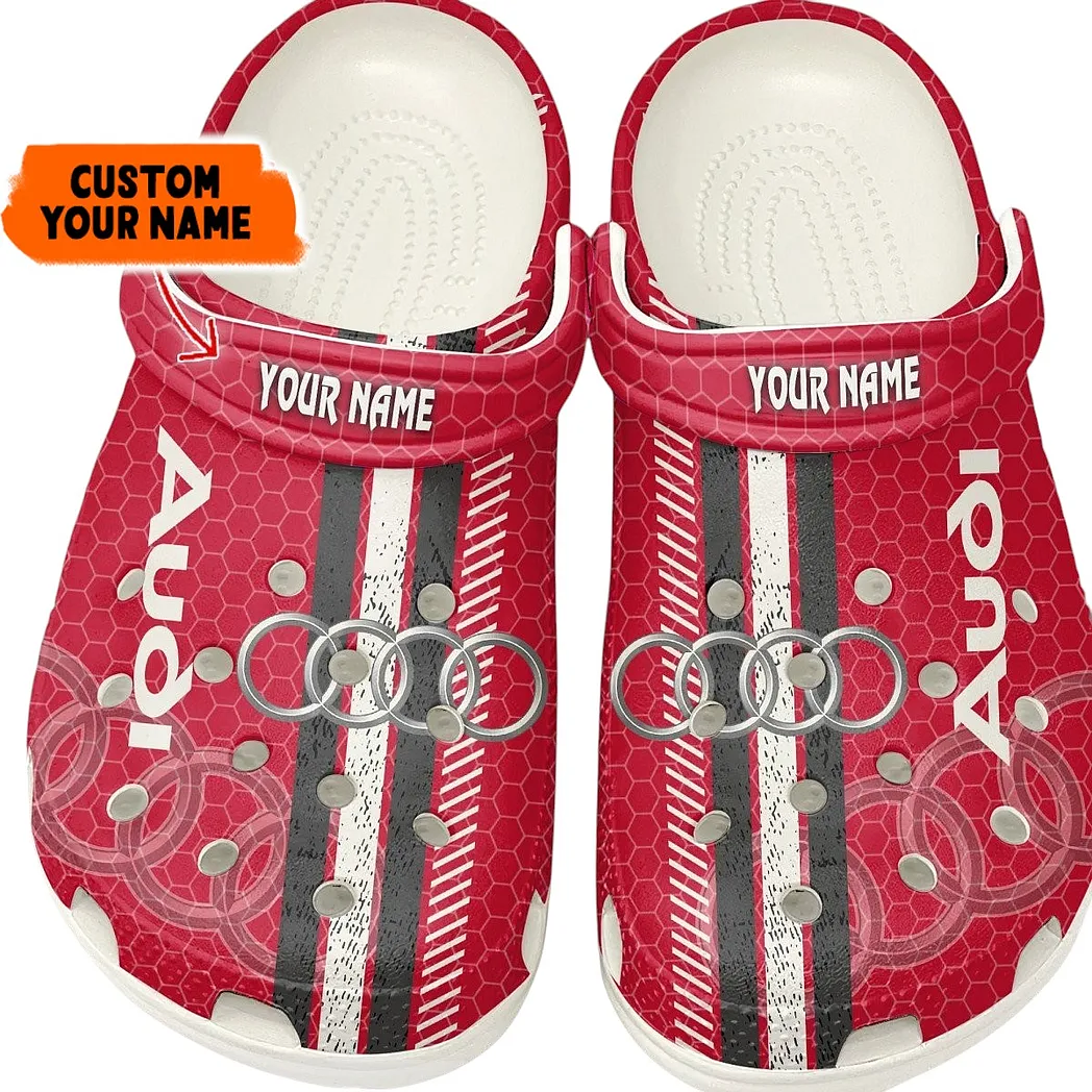 audi crocs shoes gift for audi lovers birthday gift for husband boyfriend car82022025560 white g3avw